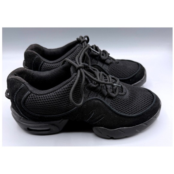 Bloch Shoes - Bloch Boost DRT S0538 Black Mesh Split Sole Dance Sneakers Womens 9.5 Mens 7.5